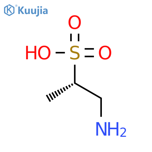 2-Propanesulfonic acid, 1-amino-, (2S)- structure