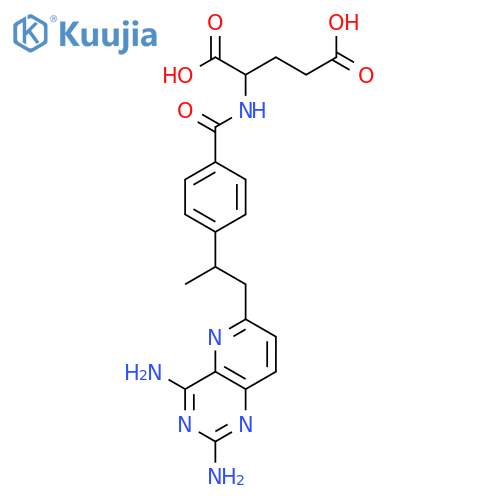 L-Glutamic acid,N-[4-[2-(2,4-diaminopyrido[3,2-d]pyrimidin-6-yl)-1-methylethyl]benzoyl]- structure