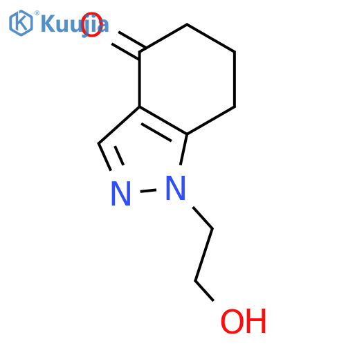 1-(2-hydroxyethyl)-6,7-dihydro-1H-indazol-4(5H)-one structure