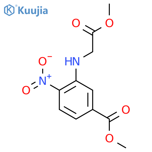 BENZOIC ACID, 3-[(2-METHOXY-2-OXOETHYL)AMINO]-4-NITRO-, METHYL ESTER structure