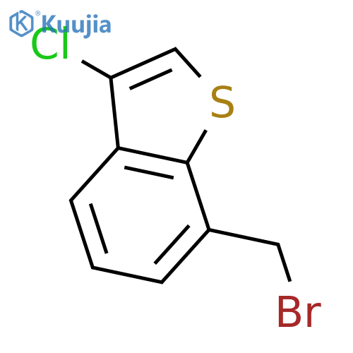 BENZO[B]THIOPHENE, 7-(BROMOMETHYL)-3-CHLORO- structure