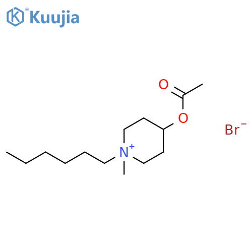PIPERIDINIUM, 4-(ACETYLOXY)-1-HEXYL-1-METHYL-, BROMIDE structure