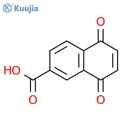 2-Naphthalenecarboxylic acid, 5,8-dihydro-5,8-dioxo- structure