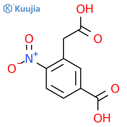5-Carboxy-2-nitrophenylacetic acid structure