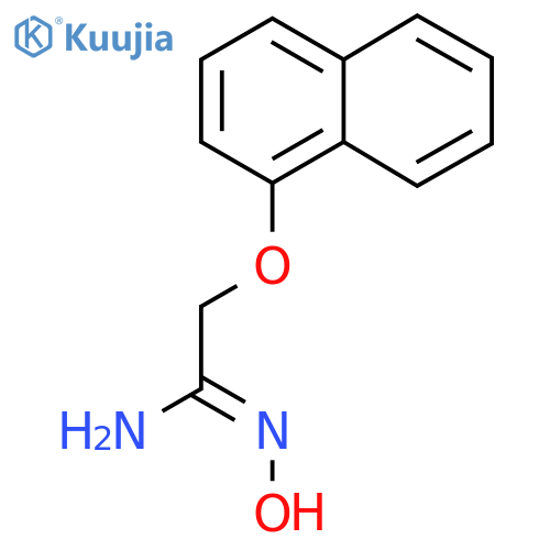 (Z)-N'-hydroxy-2-(naphthalen-1-yloxy)ethanimidamide structure