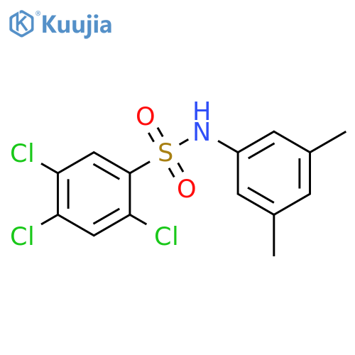 2,4,5-trichloro-N-(3,5-dimethylphenyl)benzene-1-sulfonamide structure