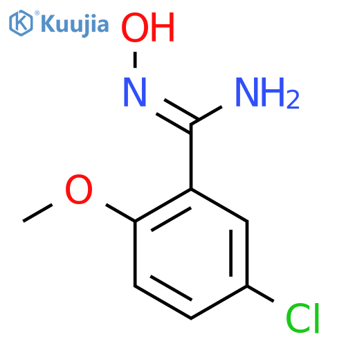 5-chloro-N'-hydroxy-2-methoxybenzenecarboximidamide structure