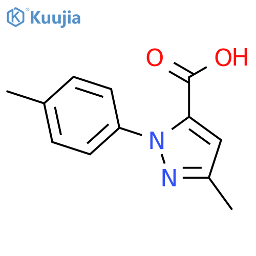 3-Methyl-1-p-tolyl-1H-pyrazole-5-carboxylic Acid structure