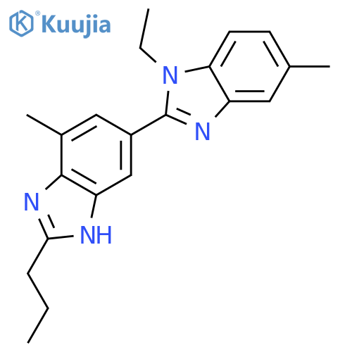 2,5'-BI-1H-BENZIMIDAZOLE, 1-ETHYL-5,7'-DIMETHYL-2'-PROPYL- structure
