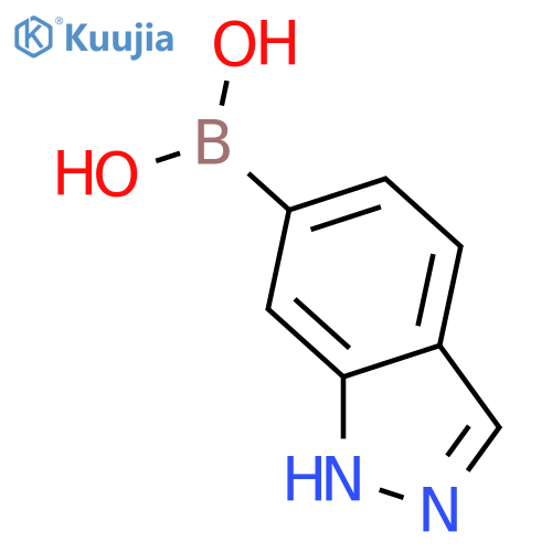 (1H-indazol-6-yl)boronic acid structure