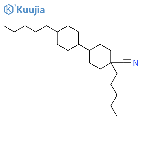 [1,1'-Bicyclohexyl]-4-carbonitrile,4,4'-dipentyl-, (cis,trans)- structure