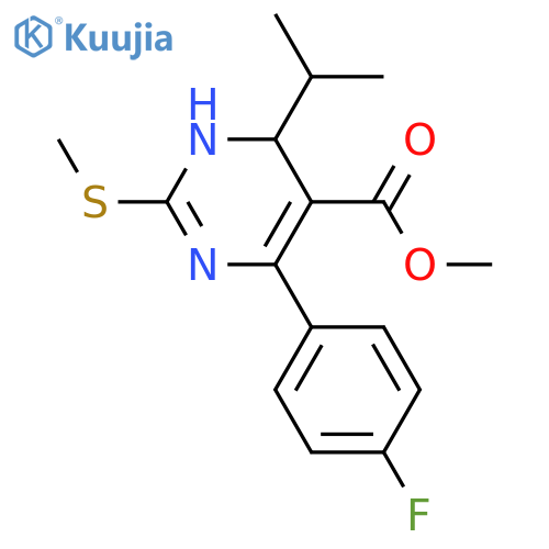 Methyl 6-(4-Fluorophenyl)-4-isopropyl-2-methylthio-1,4-dihydropyrimidine -5-carboxylate structure