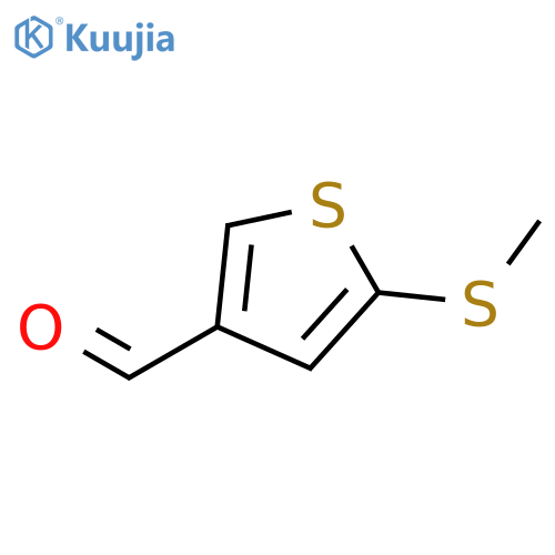 3-Thiophenecarboxaldehyde, 5-(methylthio)- structure