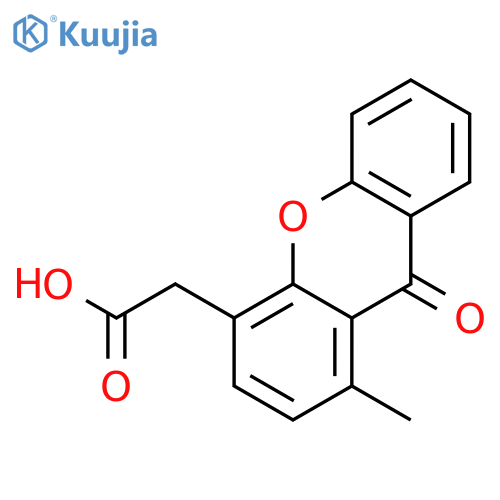 9H-Xanthene-4-acetic acid, 1-methyl-9-oxo- structure