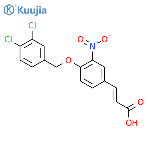 3-{4-(3,4-Dichlorobenzyl)oxy-3-nitrophenyl}acrylic acid structure