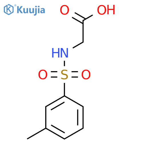 2-(3-methylbenzenesulfonamido)acetic acid structure