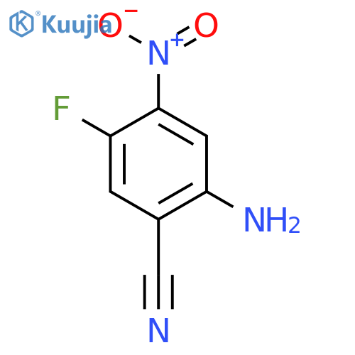 Benzonitrile,2-amino-5-fluoro-4-nitro- structure