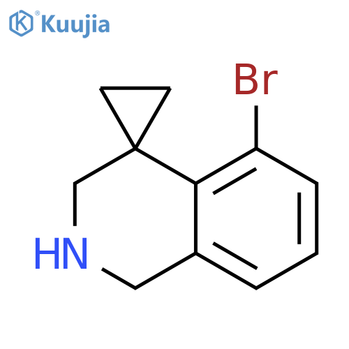 5'-Bromo-2',3'-dihydro-1'H-spiro[cyclopropane-1,4'-isoquinoline] structure