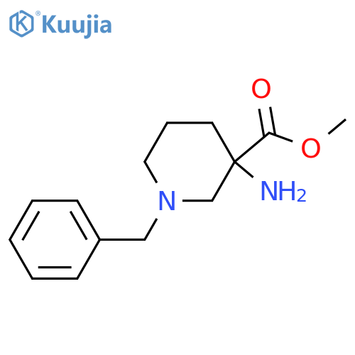methyl 3-amino-1-benzylpiperidine-3-carboxylate structure