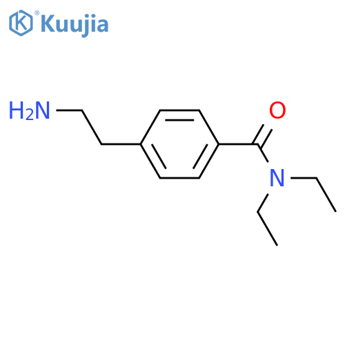 4-(2-aminoethyl)-N,N-diethylbenzamide structure