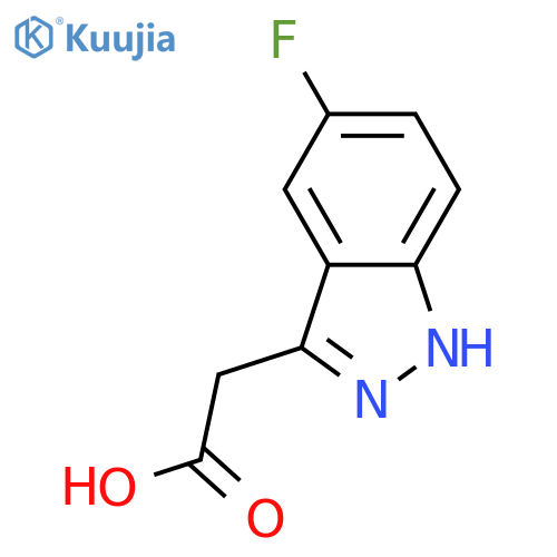 2-(5-fluoro-1H-indazol-3-yl)acetic acid structure