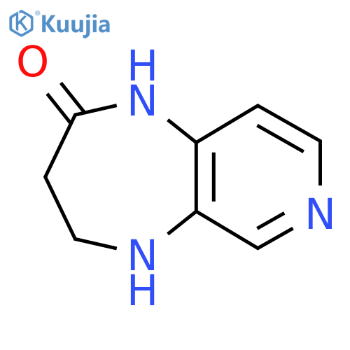 1H,2H,3H,4H,5H-pyrido3,4-b1,4diazepin-2-one structure