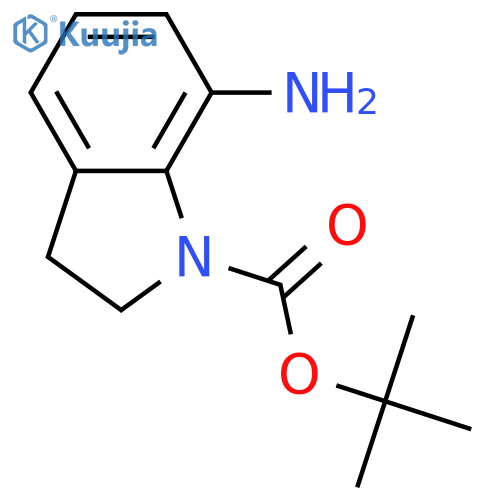 7-AMINO-2,3-DIHYDRO-INDOLE-1-CARBOXYLIC ACID TERT-BUTYL ESTER structure