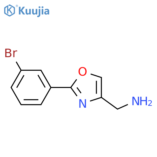 4-Oxazolemethanamine,2-(3-bromophenyl)- structure