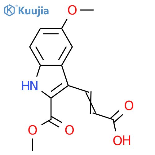 Methyl 3-(2-Carboxy-vinyl)-5-methoxy-1h-indole-2-carboxylate structure