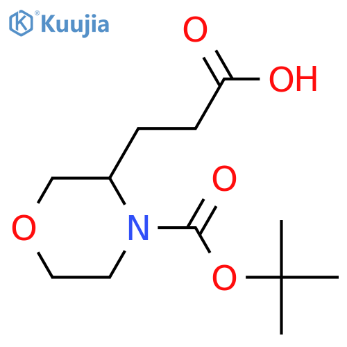 4-N-Boc-Morpholine-3-Propanoic Acid structure