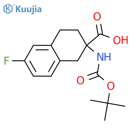 2-(Boc-amino)-6-fluoro-1,2,3,4-tetrahydro-naphthalene-2-carboxylic Acid structure