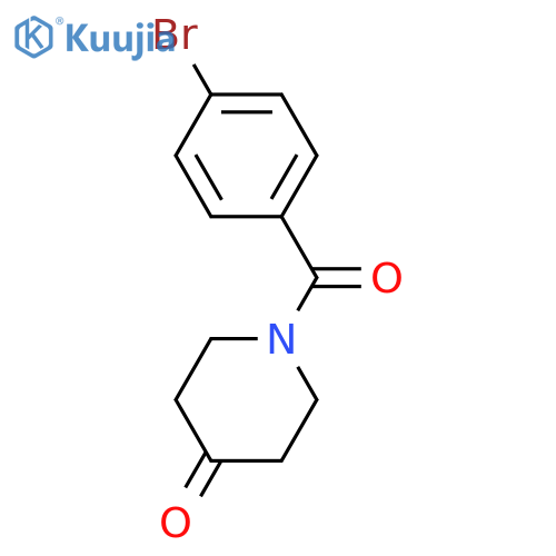 1-(4-Bromobenzoyl)piperidin-4-one structure