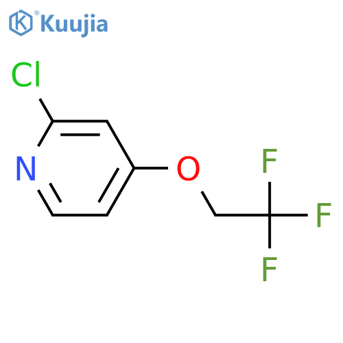 2-Chloro-4-(2,2,2-trifluoro-ethoxy)-pyridine structure