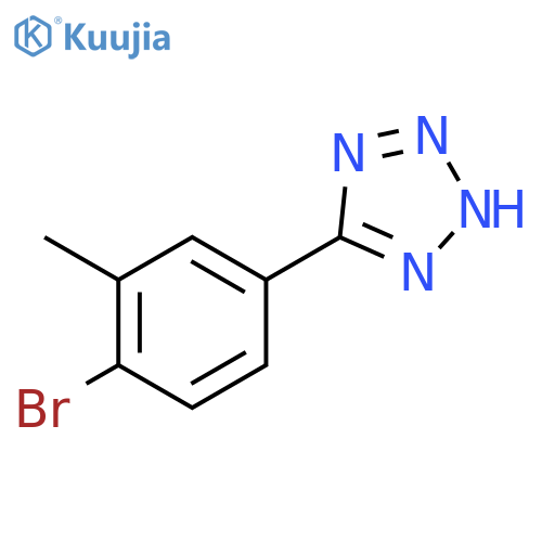 5-(4-Bromo-3-methyl-phenyl)-2h-tetrazole structure
