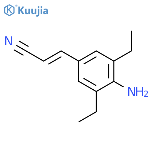 3-(4-Amino-3,5-diethylphenyl)-2-propenenitrile structure