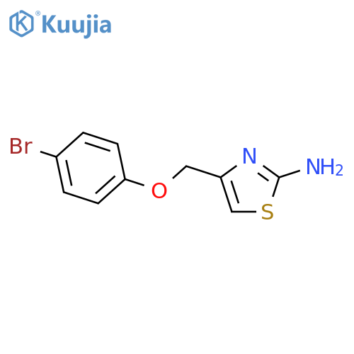 4-(4-Bromophenoxy)methyl-1,3-thiazol-2-amine structure