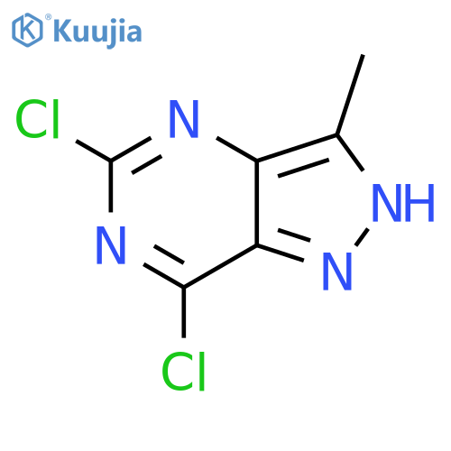 5,7-Dichloro-3-methyl-1H-pyrazolo[4,3-D]pyrimidine structure