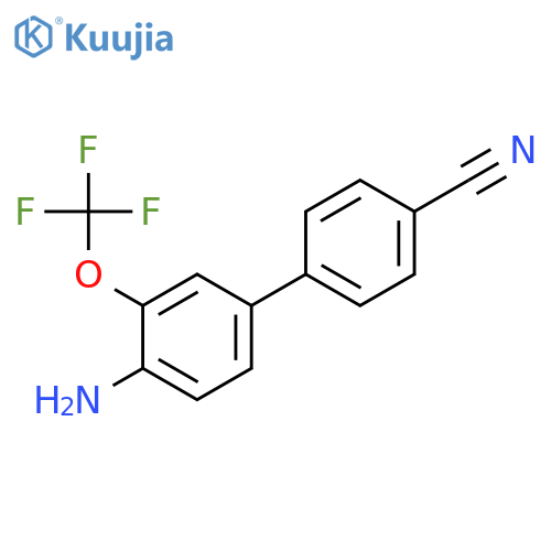 [1,1'-BIPHENYL]-4-CARBONITRILE, 4'-AMINO-3'-(TRIFLUOROMETHOXY)- structure