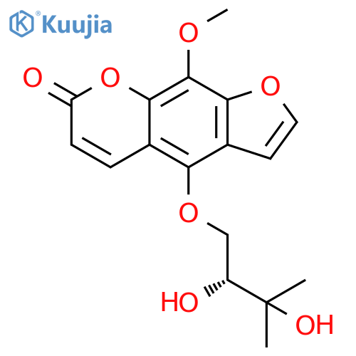 7H-Furo[3,2-g][1]benzopyran-7-one,4-(2,3-dihydroxy-3-methylbutoxy)-9-methoxy-, (R)- structure