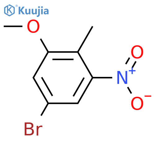 5-Bromo-1-methoxy-2-methyl-3-nitrobenzene structure