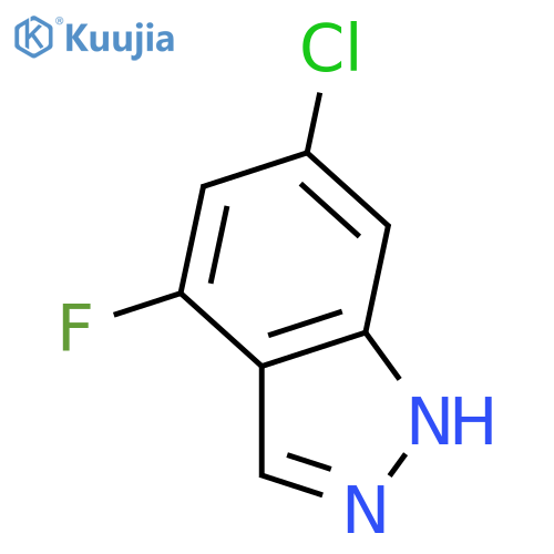 6-Chloro-4-fluoro-1H-indazole structure