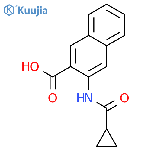 3-Cyclopropaneamidonaphthalene-2-carboxylic Acid structure