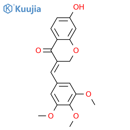 7-Hydroxy-3-(3,4,5-trihydroxybenzylidene)-4-chromanone; (E)-form, 3',4',5'-Tri-Me ether structure