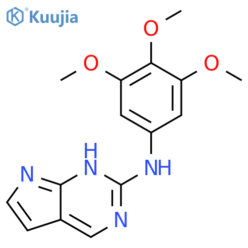 1H-Pyrrolo[2,3-d]pyrimidin-2-amine, N-(3,4,5-trimethoxyphenyl)- structure