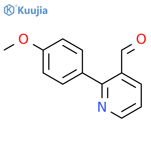 2-(4-methoxyphenyl)pyridine-3-carbaldehyde structure