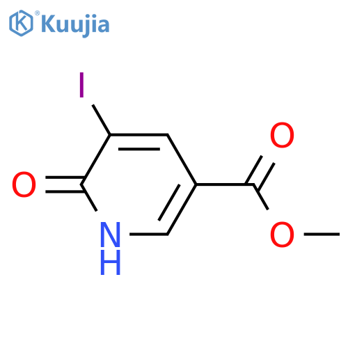 Methyl 6-Hydroxy-5-iodonicotinate structure
