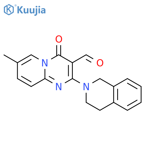 2-(3,4-dihydro-1H-isoquinolin-2-yl)-7-methyl-4-oxopyrido[1,2-a]pyrimidine-3-carbaldehyde structure