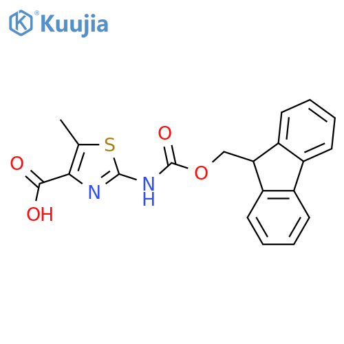 2-({(9H-fluoren-9-yl)methoxycarbonyl}amino)-5-methyl-1,3-thiazole-4-carboxylic acid structure