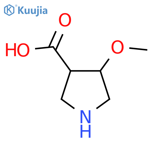 4-methoxypyrrolidine-3-carboxylic acid structure
