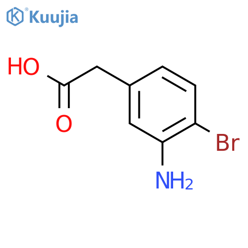 2-(3-amino-4-bromophenyl)acetic Acid structure